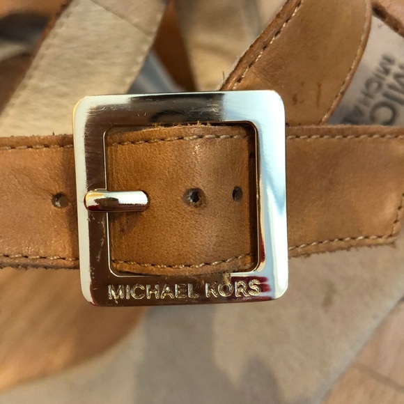 MICHAEL Michael Kors Tan espadrilles Wedges 10 - Picture 2 of 8